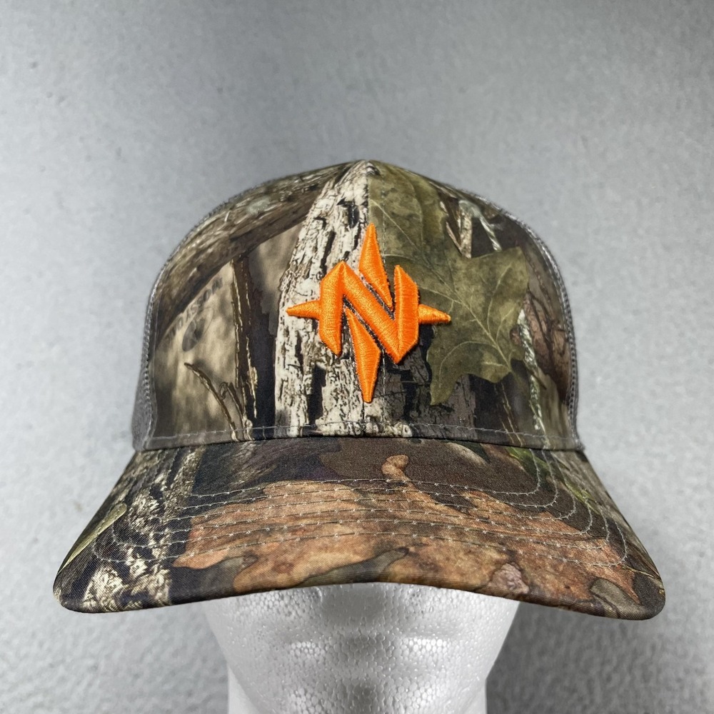 Nomad Hat Cap Snap Back One Size Mens Brown‎ Camo Mesh Trucker Hunting Outdoor